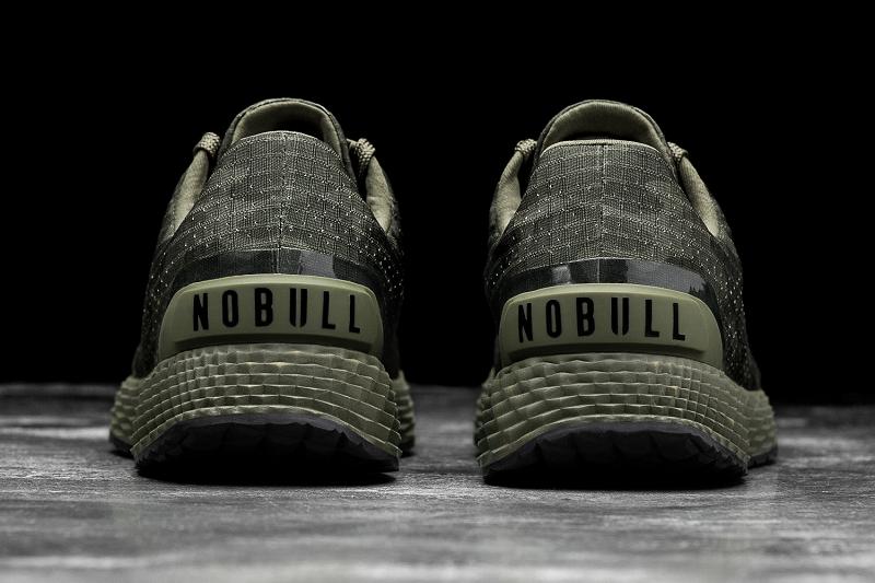 Nobull Dark Forest Camo Ripstop Runner Women's Running Shoes Olive | USA Y1786X